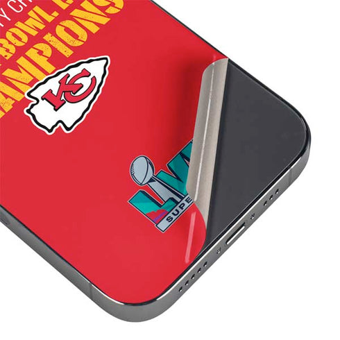 NFL Kansas City Chiefs Super Bowl LVII Champions iPhone 16 Pro Skin